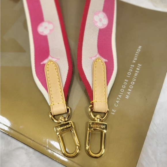 Authentic Louis Vuitton speedy 20 bandouliere STRAP ONLY Pink fuscia - Picture 7 of 13